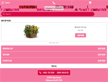 Tablet Screenshot of cheeversflowers.com